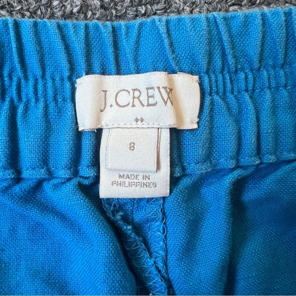 J. Crew Factory Linen Blend Blue Shorts Size 8 - Picture 8 of 8